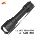 Factory price COB 3W 300 lumens 2*AA 5m drop resistance IPX5 fixed focus led flashlight